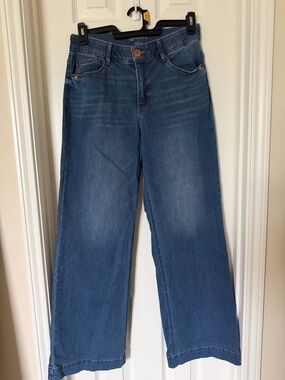 Democracy Wide-Leg Jeans in Medium Blue Wash